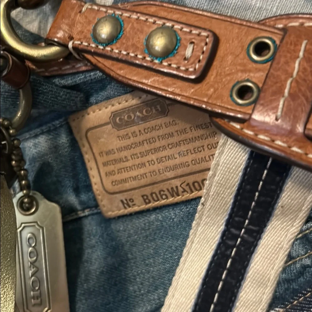 Coach Zebra Stripe Leather Bag - Picture 3 of 6